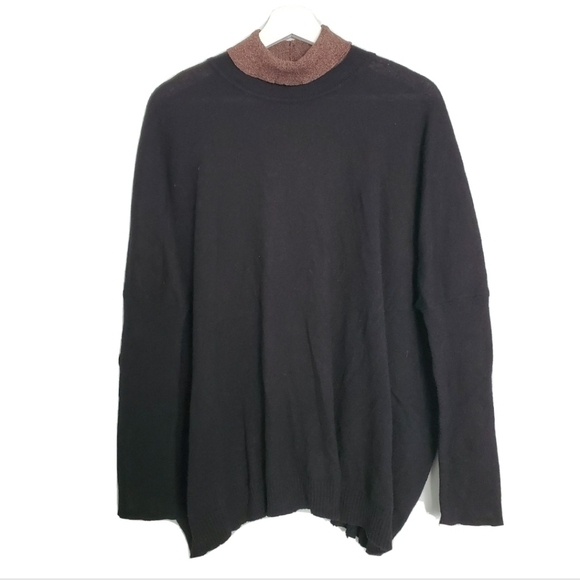NEW PDR Phisique Du Role Black Turtleneck Oversized Sweater Estimate - Picture 1 of 5